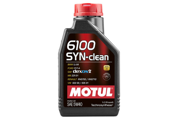 Моторное масло MOTUL 6100 SYN-clean 5W40 (1 л.) Моторное масло MOTUL 6100 SYN-clean 5W40 (1 л.)