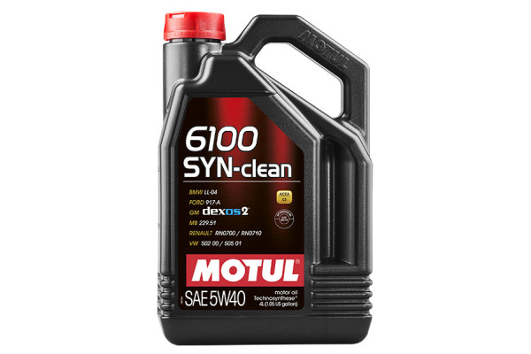 Моторное масло MOTUL 6100 SYN-clean 5W40 (4 л.) Моторное масло MOTUL 6100 SYN-clean 5W40 (4 л.)