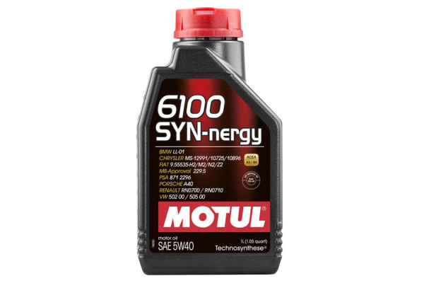 Моторное масло MOTUL 6100 SYN-NERGY 5W40 (1 л.) Моторное масло MOTUL 6100 SYN-NERGY 5W40 (1 л.)