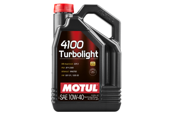 Моторное масло MOTUL 4100 Turbolight 10W40 (4 л.) Моторное масло MOTUL 4100 Turbolight 10W40 (4 л.)