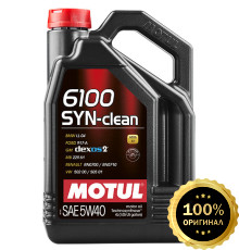 Моторное масло MOTUL 6100 SYN-clean 5W40  (4 л.)