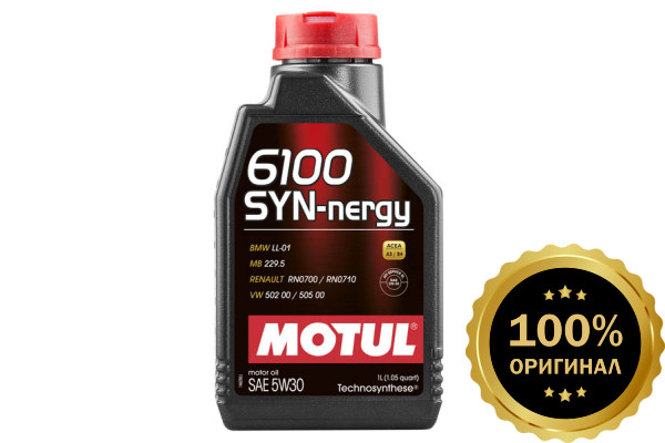 Моторное масло MOTUL 6100 SYN-NERGY 5W30  (1 л.)
