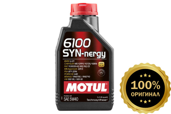 Моторное масло MOTUL 6100 SYN-NERGY 5W40 (1 л.)