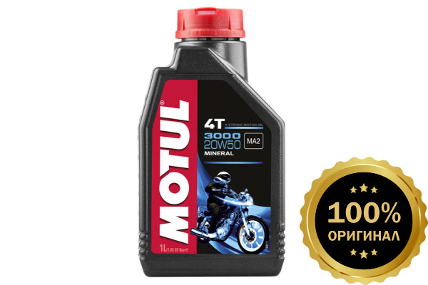 Моторное масло MOTUL 3000 4T SAE 20W50  (1 л.)