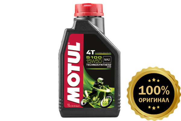 Моторное масло MOTUL 5100 4T SAE 15W50  (1 л.)