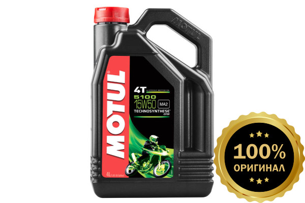 Моторное масло MOTUL 5100 4T SAE 15W50  (4 л.)