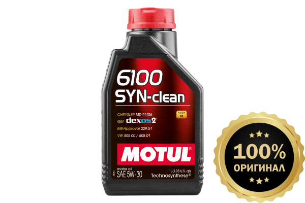 Моторное масло MOTUL 6100 SYN-clean 5W30 (1 л.)